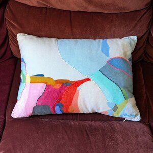 Anthropologie Claire Desjardins Kaleidoscope Pillow 19" x 13.5"